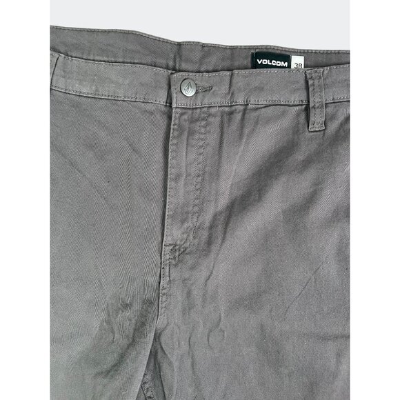 Volcom Mens Road Trip Shorts Charcoal Cotton Blend Casual Wear Size 38 - Picture 12 of 13